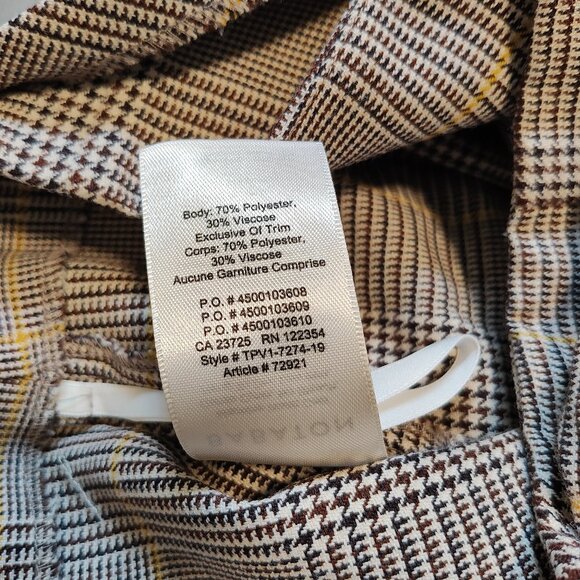 VGUC Aritzia Babaton Jethro Wrap Mini Skirt in Plaid - Sz 4 - Picture 6 of 6